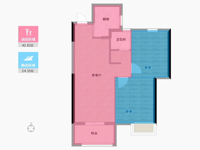 福建省-福州市-中建岳前雅居-60.00-户型库-动静分区