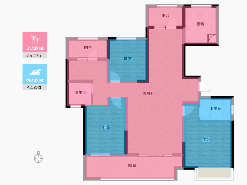 河南省-郑州市-融侨美域-112.00-户型库-动静分区