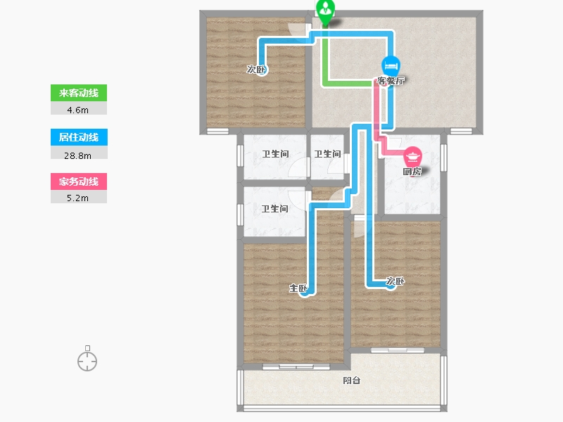 湖南省-郴州市-嘉矿嘉园-117.11-户型库-动静线