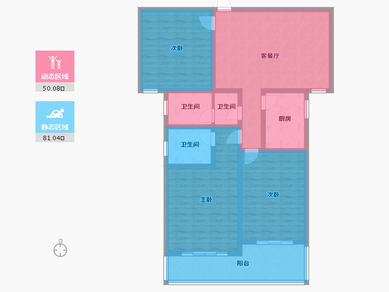 湖南省-郴州市-嘉矿嘉园-117.11-户型库-动静分区