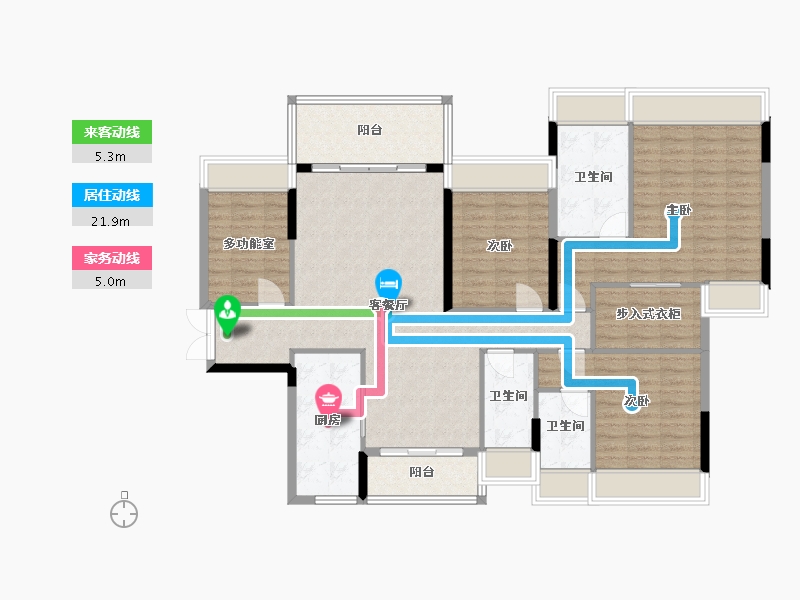 广东省-云浮市-华盛·圆坊都荟-143.00-户型库-动静线