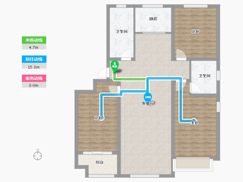 山东省-济南市-泉山盛景​-108.01-户型库-动静线