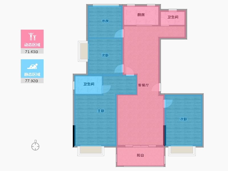 江西省-上饶市-龙城国际-136.00-户型库-动静分区