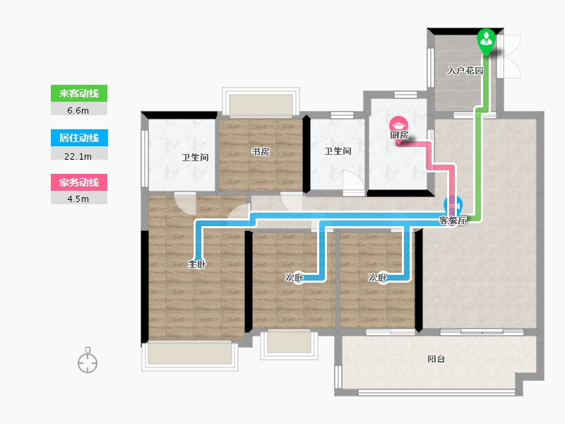 广东省-湛江市-民大蓝海峰境-145.00-户型库-动静线