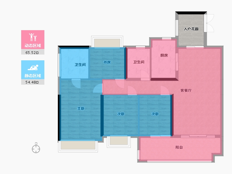 广东省-湛江市-民大蓝海峰境-145.00-户型库-动静分区