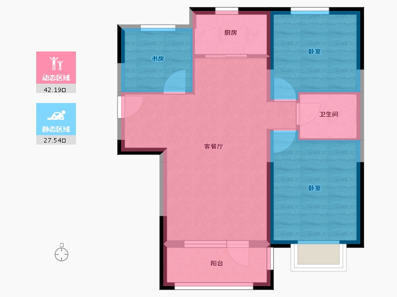 河北省-廊坊市-首开国风悦府-62.05-户型库-动静分区