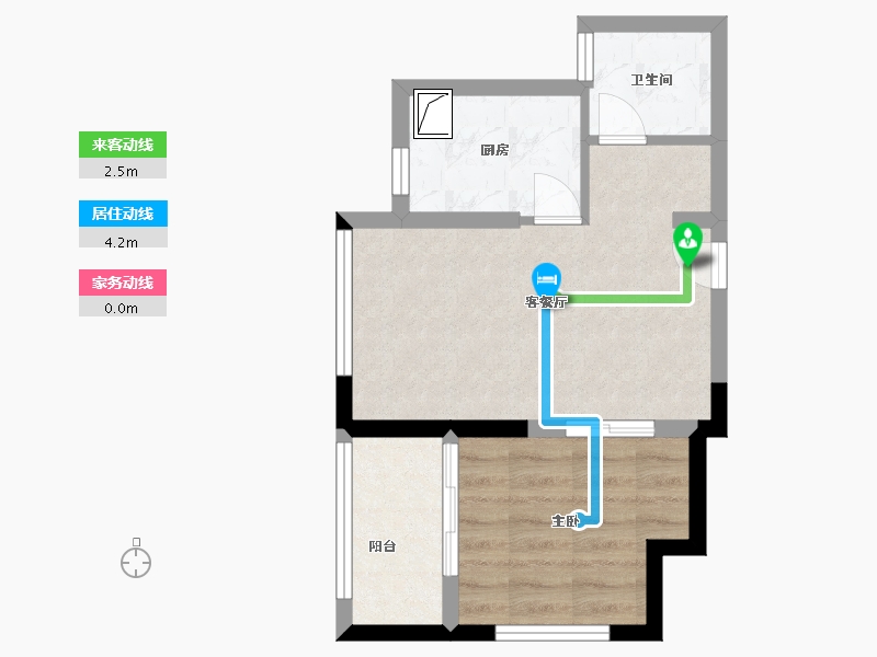 浙江省-嘉兴市-蔚蓝名苑-40.00-户型库-动静线