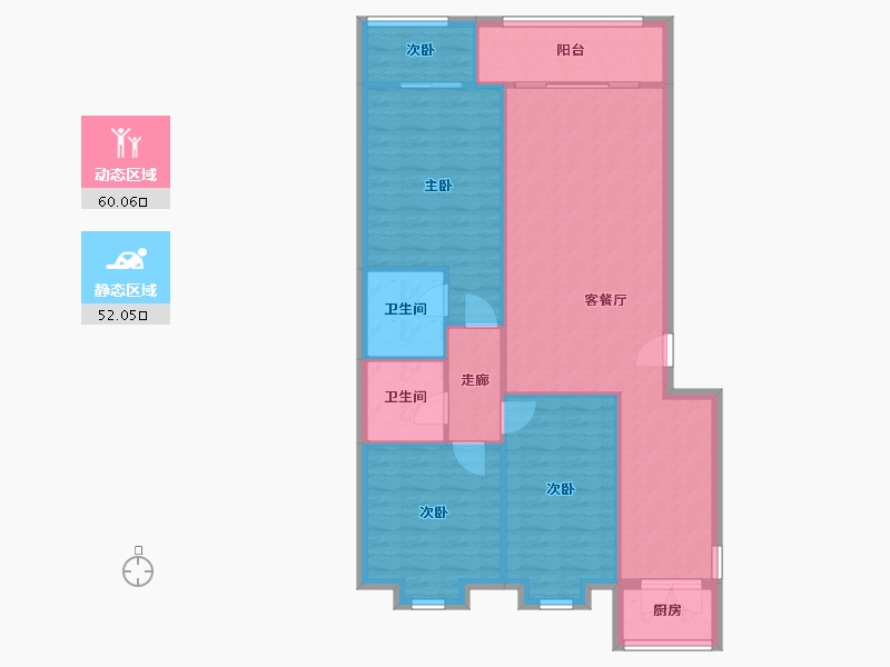 河北省-唐山市-馨秀园-88.00-户型库-动静分区