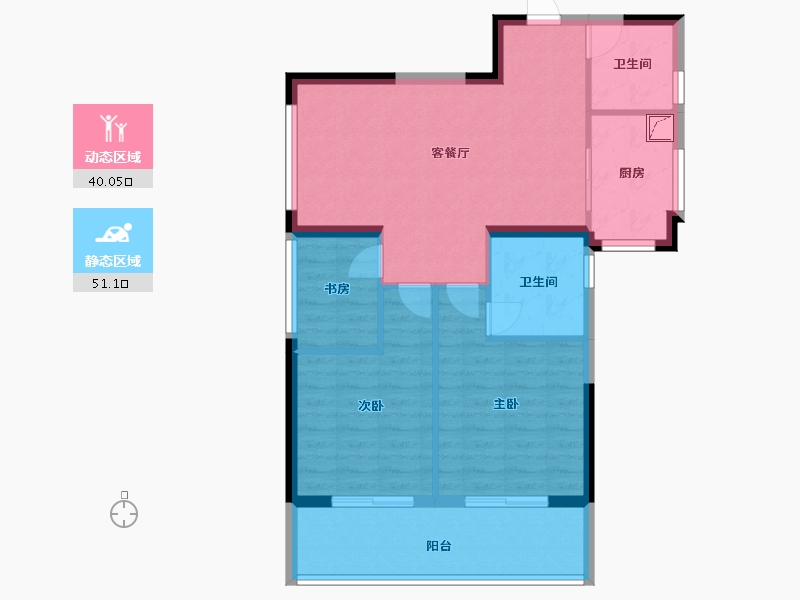 浙江省-嘉兴市-蔚蓝名苑-82.00-户型库-动静分区