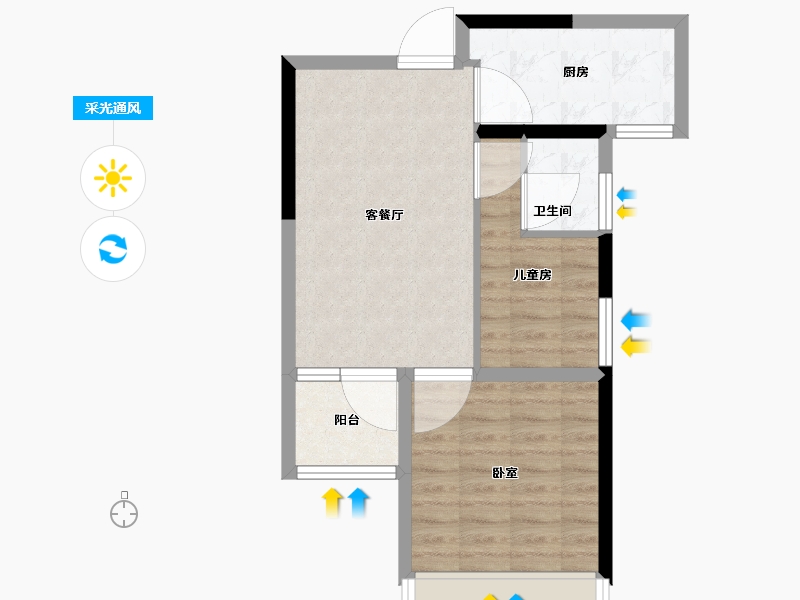 河南省-郑州市-泰宏建业国际城​-52.01-户型库-采光通风