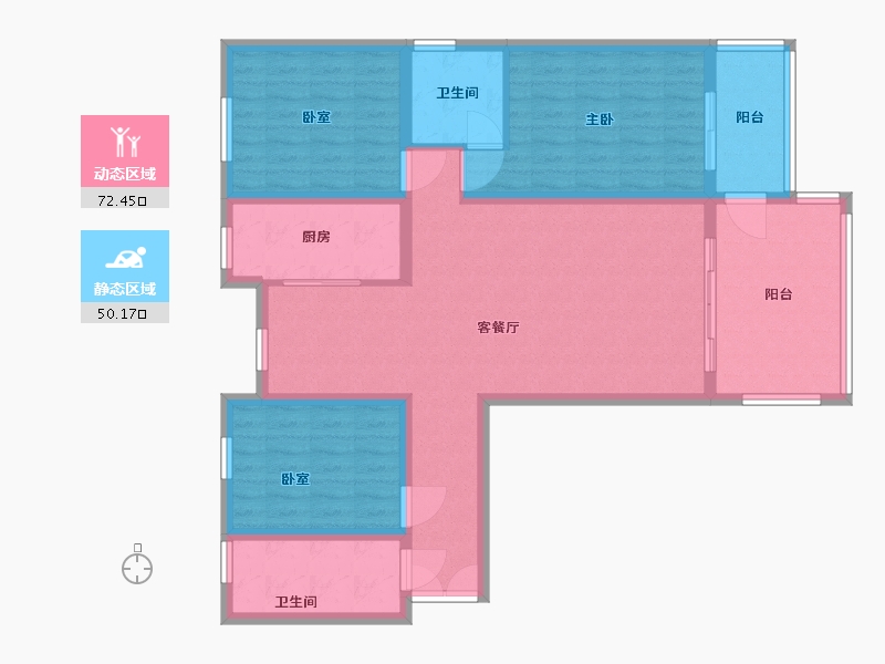 河北省-保定市-润腾·臻园-110.00-户型库-动静分区