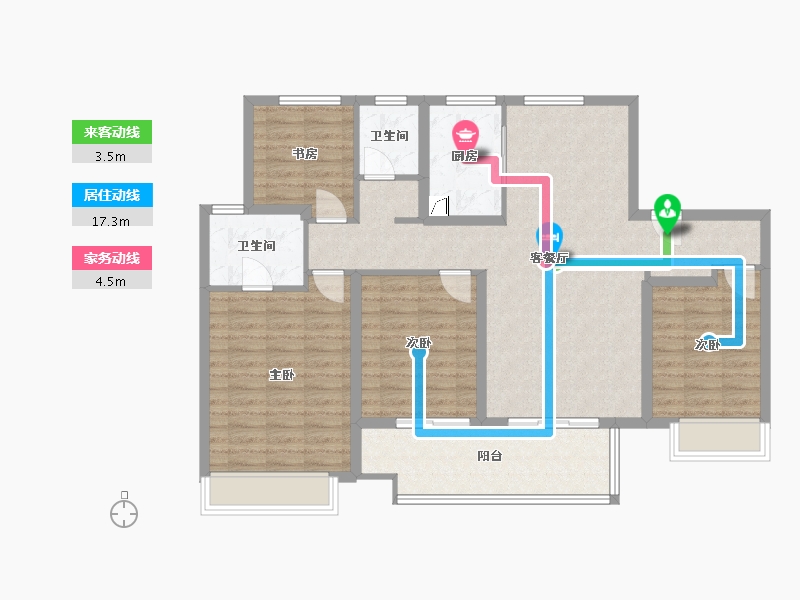 江苏省-盐城市-昕悦府-109.00-户型库-动静线