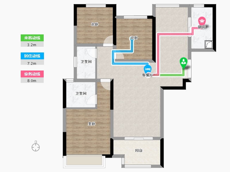 河南省-郑州市-正弘中央公园-96.71-户型库-动静线