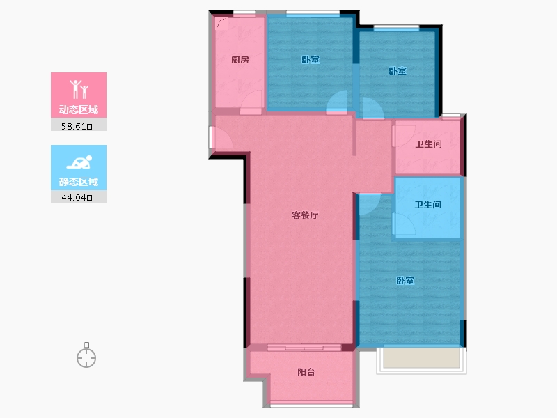 河南省-郑州市-正商博雅华庭​-92.00-户型库-动静分区