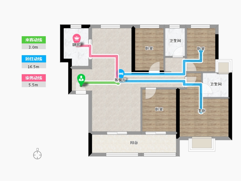 广东省-深圳市-信城缙华府-88.95-户型库-动静线