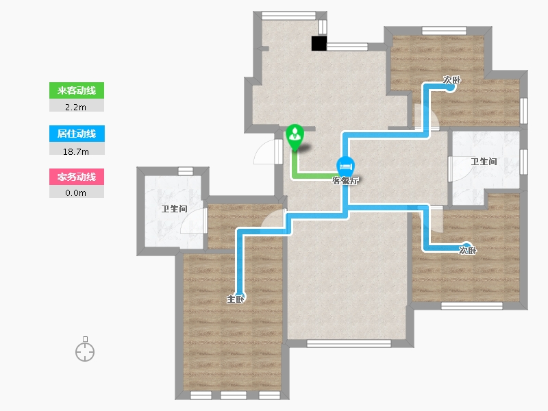 辽宁省-大连市-大连港天下粮仓-83.00-户型库-动静线