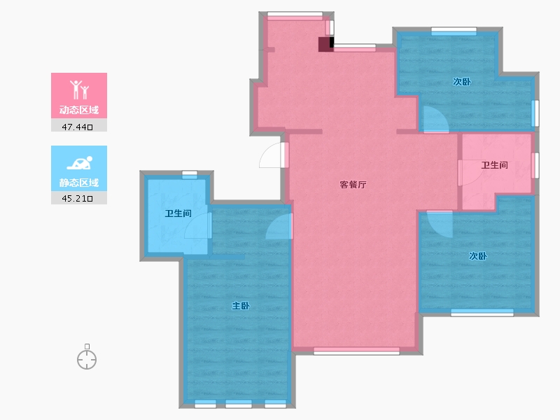 辽宁省-大连市-大连港天下粮仓-83.00-户型库-动静分区