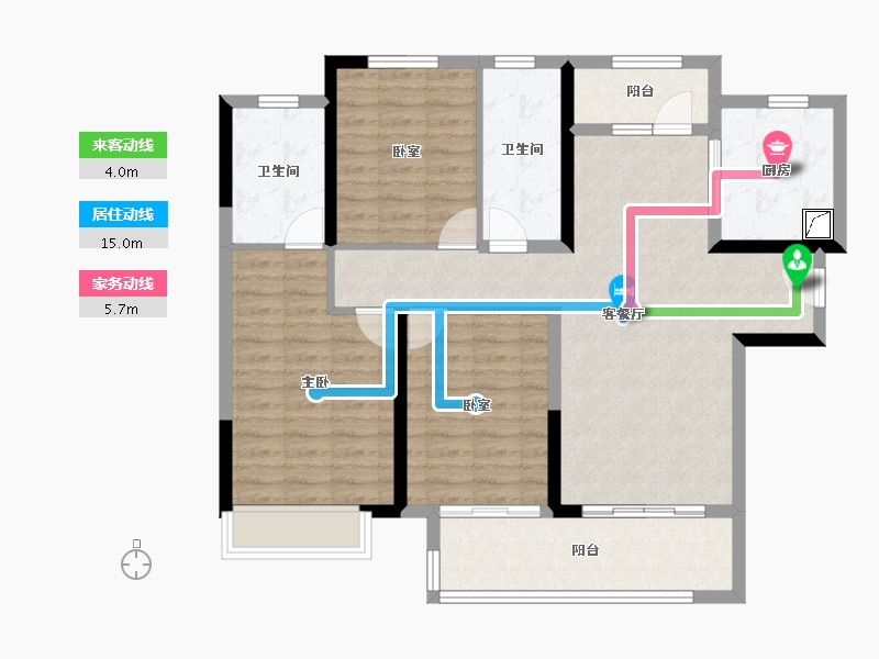 河南省-郑州市-正弘中央公园-101.54-户型库-动静线