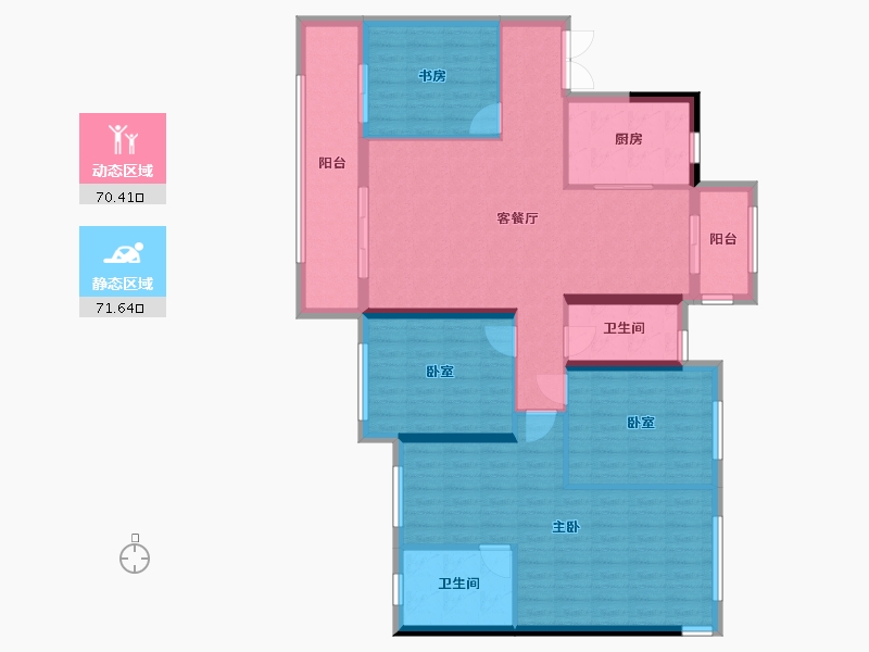 广西壮族自治区-南宁市-绿地城-144.00-户型库-动静分区