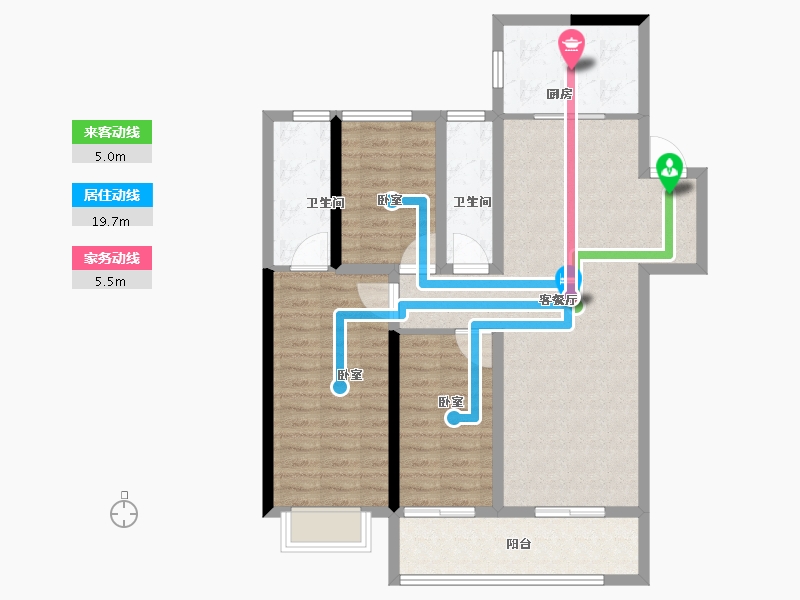 河南省-郑州市-中昂·玉棠府-96.81-户型库-动静线