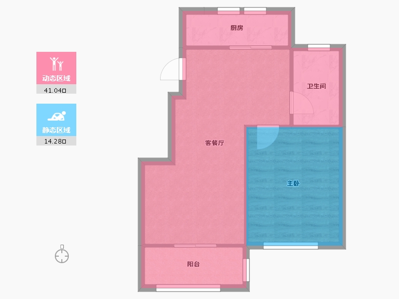 辽宁省-大连市-英伦铭筑-50.03-户型库-动静分区