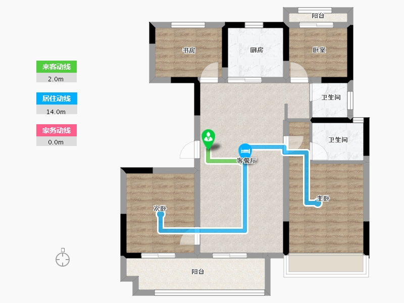 浙江省-嘉兴市-奥园玺悦府-92.00-户型库-动静线