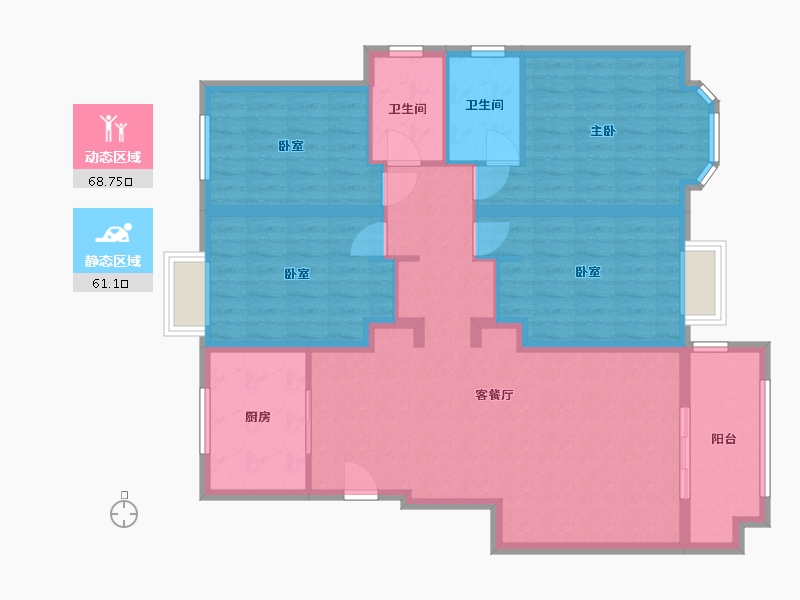 安徽省-滁州市-麓山院-115.00-户型库-动静分区