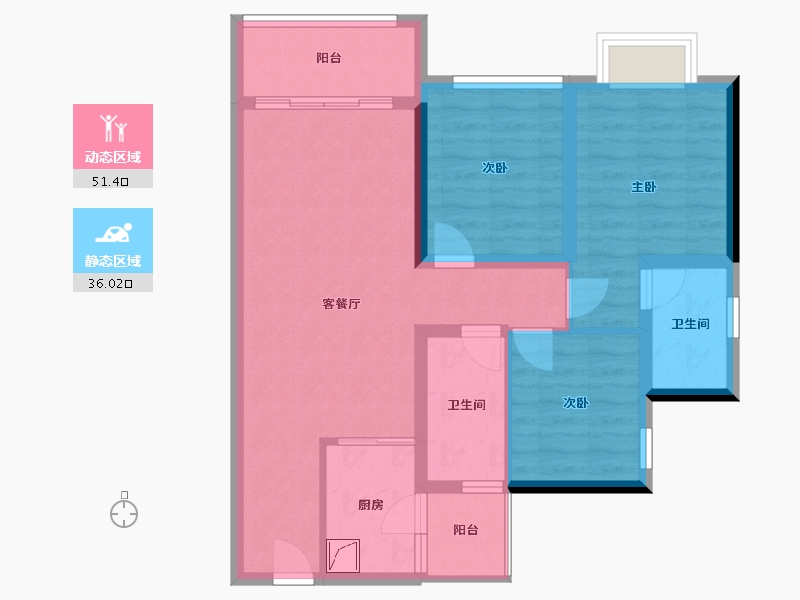 广东省-深圳市-君胜熙珑山-89.00-户型库-动静分区