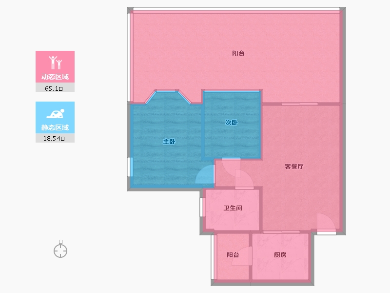 广东省-广州市-海晴居-49.53-户型库-动静分区