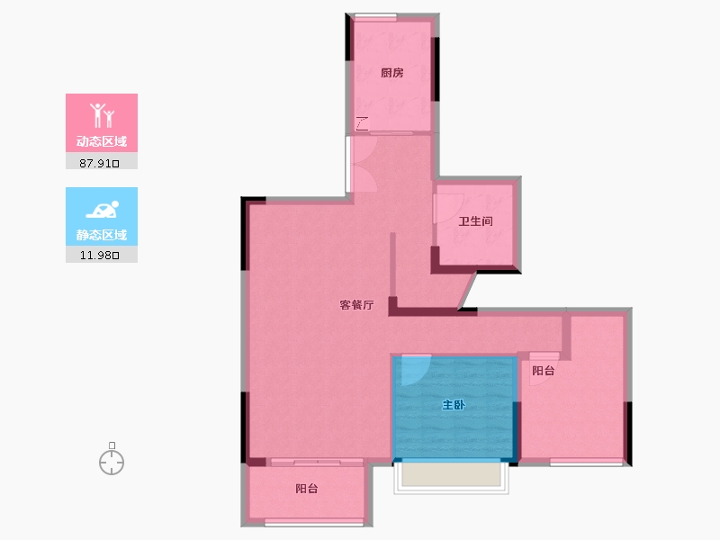 广东省-珠海市-奥园金坭湾-90.00-户型库-动静分区