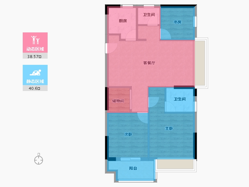 浙江省-嘉兴市-枫尚学府-71.20-户型库-动静分区