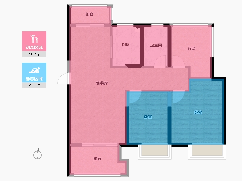 河南省-郑州市-信保·十里樾-78.40-户型库-动静分区