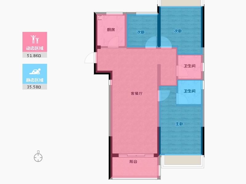 广东省-珠海市-建发悦玺-78.00-户型库-动静分区