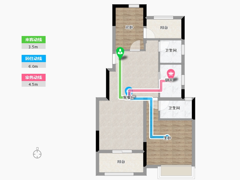 浙江省-嘉兴市-奥园玺悦府-71.20-户型库-动静线