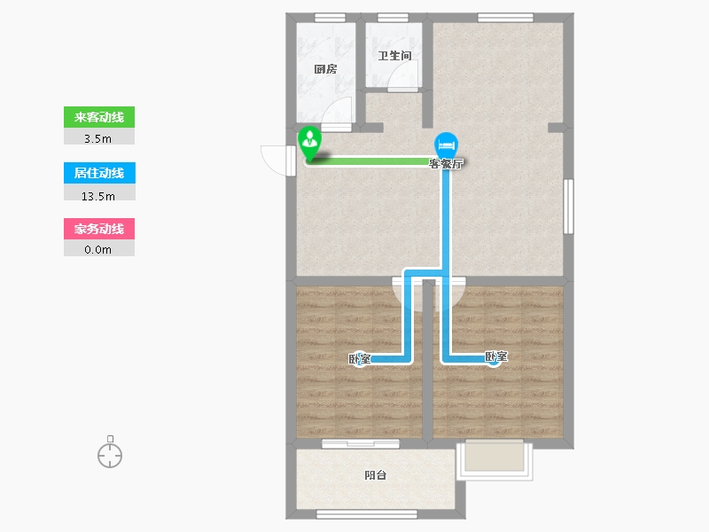 浙江省-嘉兴市-元宝湾-79.20-户型库-动静线