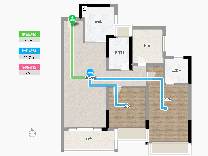 广东省-珠海市-方直西岸-75.99-户型库-动静线