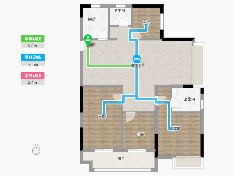 浙江省-嘉兴市-枫尚学府-92.00-户型库-动静线