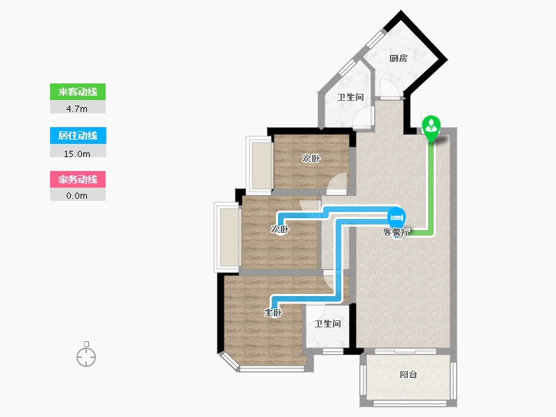 广东省-汕头市-江南梅湾-82.00-户型库-动静线