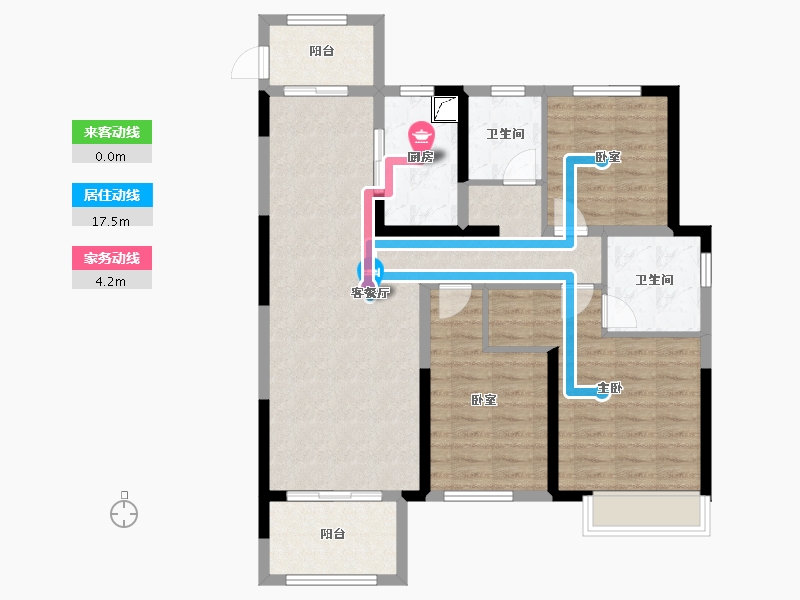 河南省-郑州市-正商兰庭华府-96.35-户型库-动静线