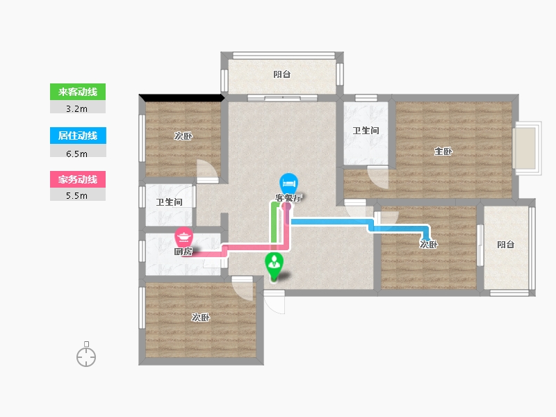 河南省-商丘市-润泓中堂-105.00-户型库-动静线