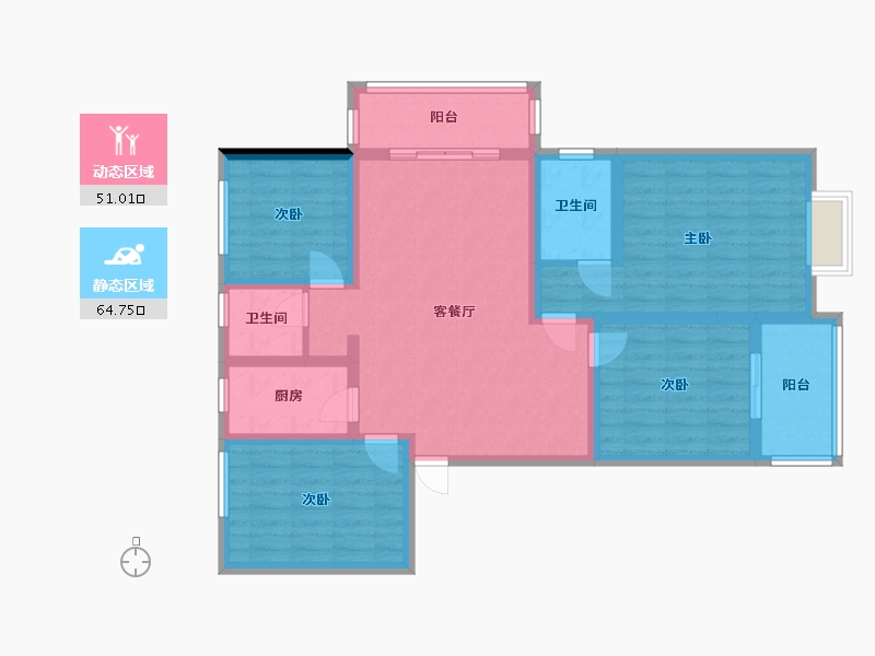 河南省-商丘市-润泓中堂-105.00-户型库-动静分区