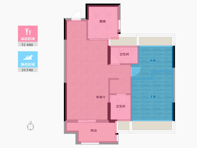 北京-北京市-东时区-65.60-户型库-动静分区