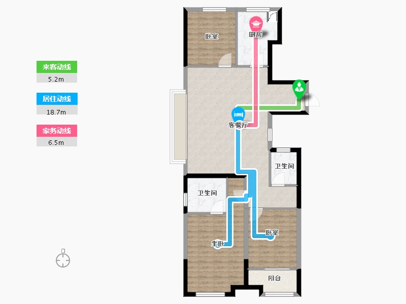 山东省-济南市-三盛璞悦湾-102.40-户型库-动静线