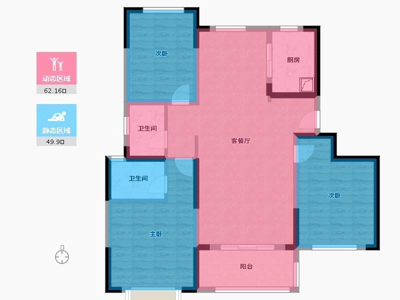 山东省-济南市-融汇城锦绣里-100.00-户型库-动静分区