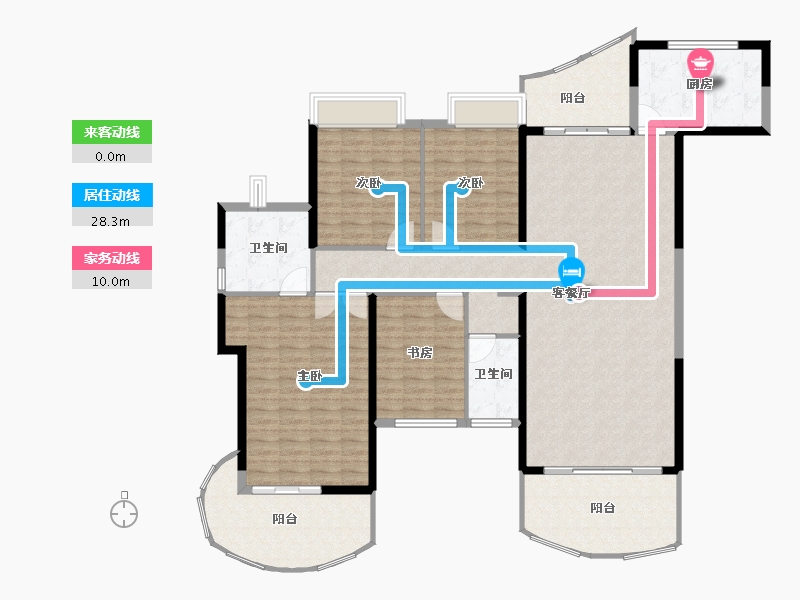 广东省-深圳市-大中华·深汕湾1号-164.55-户型库-动静线