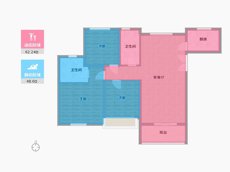 山东省-济南市-春风樾-99.80-户型库-动静分区