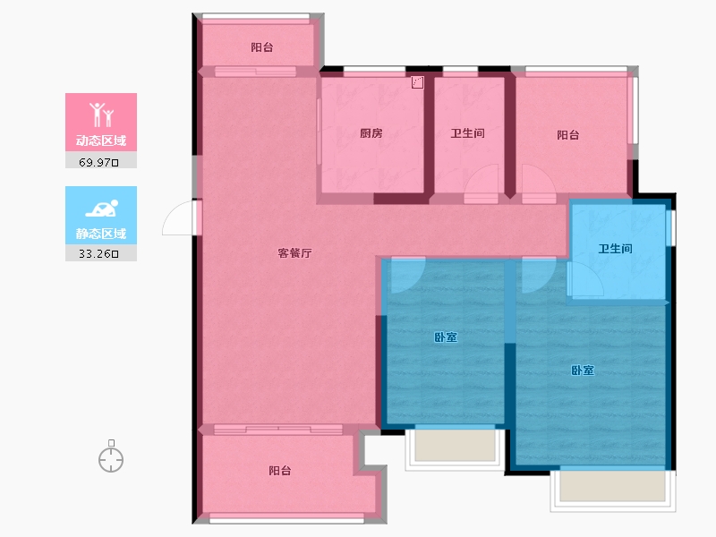 河南省-郑州市-信保·十里樾-92.00-户型库-动静分区