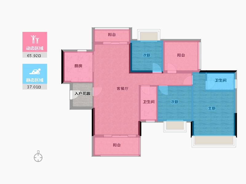 北京-北京市-汤臣一品-100.00-户型库-动静分区