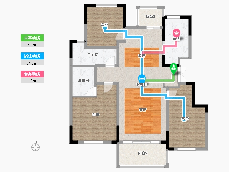 河南省-郑州市-郑东华府·TIVOLI-110.01-户型库-动静线