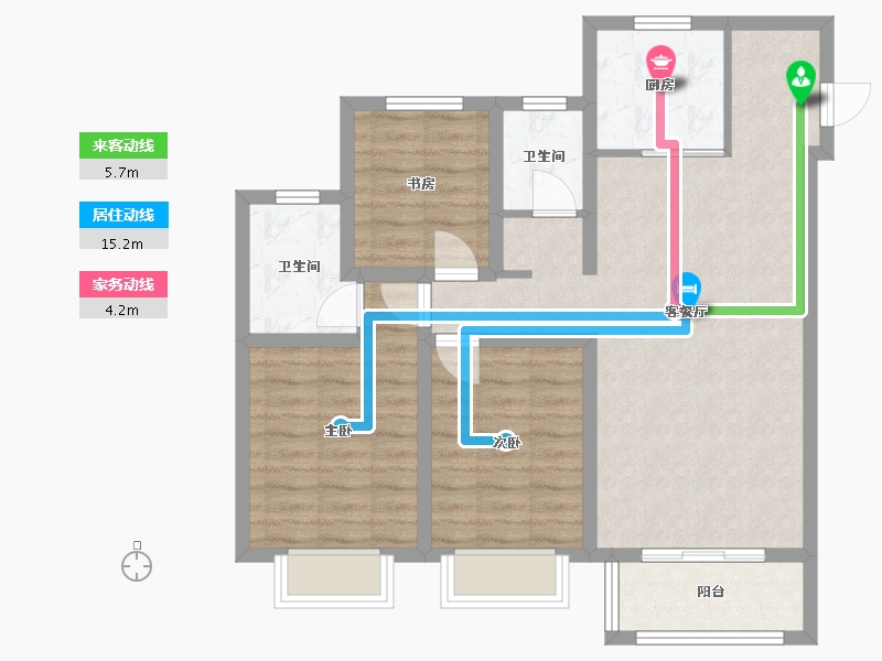 山西省-晋中市-瑞达-98.04-户型库-动静线